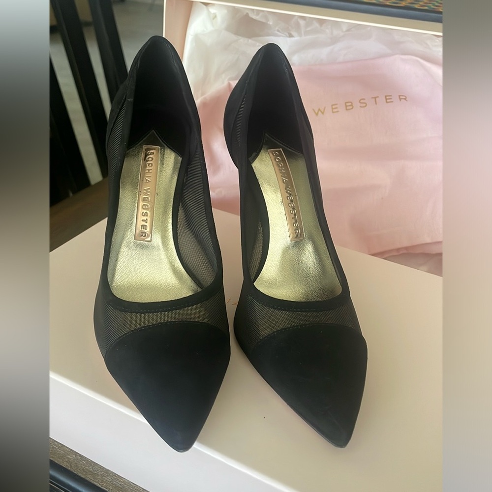 Shoes used like new. Brand SOPHIA WEBSTER. color black, size 36